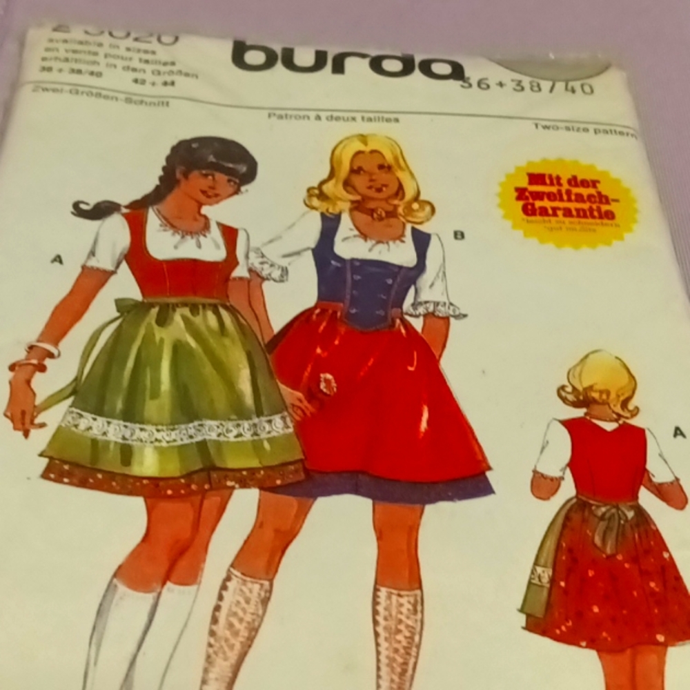 Burda 29020 sewing pattern CORSAGE/BLOUSE/